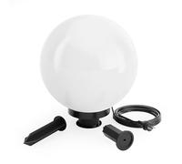 Wiltec Sfera luminosa per esterno Ø30 cm Lampada da giardino con picchetto IP44 40 W Attacco E-27