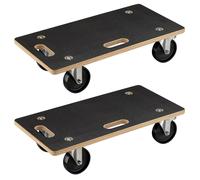 Wiltec Sottovaso con ruote, Set due carrellini rettangolari 575 x 290 x 144 mm