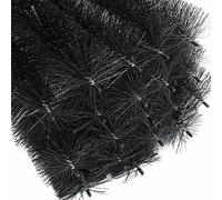 Wiltec Spazzola per grondaie e Barriera anti piccioni 20 scovoli 24 m Ø 15 cm per pannelli fotovoltaici