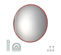 Wiltec Specchio convesso Circulation 30 cm Campo visivo di 130°-160° Specchio traffico Sicurezza stradale Outdoor Indoor Specchio stradale Policarbonato solido Sorveglianza Strada Negozio