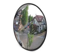 Wiltec Specchio di sicurezza convesso nero 45 cm Visuale 130° Sorveglianza