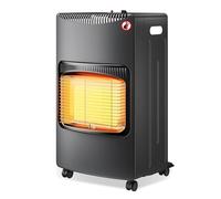 Wiltec Stufa a gas infrarossi 4,2K W, pieghevole, con rotelle, 3 livelli di potenza, con ODS
