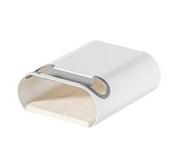 Wiltec Supporto a Parete per Bicicletta Bianco 25,6 x 30 x 11,4 cm Fino a 25 kg, portabici Universale, in Sospensione, per Tubi Orizzontali Ø 55 mm e manubri Larghi 500 mm