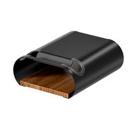 Wiltec Supporto a Parete per Bicicletta Nero 25,6 x 30 x 11,4 cm Fino a 25 kg, portabici Universale, in Sospensione, per Tubi Orizzontali Ø 55 mm e manubri Larghi 500 mm