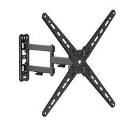 Wiltec Supporto TV a parete universale per schermi da 13"-55", conforme a VESA, Braccio snodato regolabile