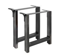 Wiltec Telaio base per tavolo 60x72 cm verniciato a polvere Gambe quadrate tavolino