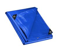 Wiltec Telone occhiellato blu 2 x 3 m resistente alle intemperie e a raggi UV, impermeabile, robusto telo di protezione in poliestere 240 g/m² con rivestimento in PVC