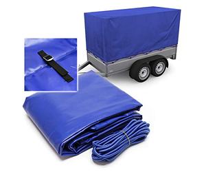 Wiltec Telone per carrello centinato 2075 x 1140 x 900 mm Telo per rimorchio leggero con centina