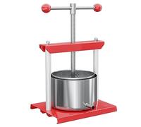 Wiltec Torchietto per Frutta in Acciaio Inox 3 Litri Pressa Manuale Frutta