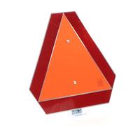Wiltec Triangolo di Segnalazione Veicoli Lenti 40km/h, Riflettente, in Alluminio, Segnale di Avvertimento