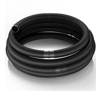 Wiltec Tubo per piscina nero, 12 m ø 38 mm, sezionabile ogni 1,5 m, galleggiante, in resina 190 g/m Made in EU