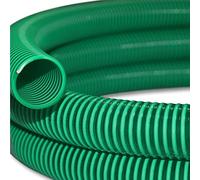 Wiltec Tubo spiralato per aspirazione, verde, da 5 m Ø 50mm (2"), per pompe - Made in Europe