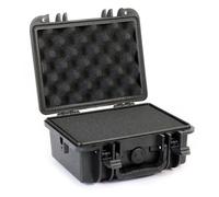 Wiltec Valigetta rigida universale impermeabile 21,9 x 18,5 x 10,4 cm, Custodia porta attrezzi in plastica PP antiurto e fibra di vetro