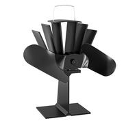 Wiltec Ventilatore per stufa a legna camino Ventola con 2 pale 70-350 °C
