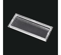 Wiltec Vetrino portanome 69,3 x 24,7 mm per cassetta postale, targhette 71,5 x 27 mm