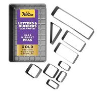 Wilton Teglia componibile 0261853 Set lettere e numeri Acciaio nero 38 x 23 x 5 cm