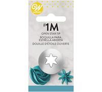 Wilton, 0265435, Cornetto blisterato Grande per decorazioni con la sac à poche, Punta Stella Aperta N. 1M, Acciaio