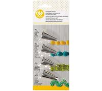 Wilton 418-4567 Set Beccucci Decorativi, Acciaio, Multicolore, 1.8x1.8x3.2 cm