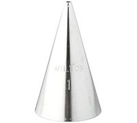 Wilton Beccucci in Acciaio Inox #1 Rotondo Cardato, Beccucci Sac a Poche, Piping Tip Riutilizzabile per Decorare Torte, Cupcake, Biscotti, Pasticcini