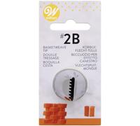 Wilton Beccucci in Acciaio Inox #2B Cesto Intrecciato, Beccucci Sac a Poche, Piping Tip Riutilizzabile per Decorare Torte, Cupcake, Biscotti, Pasticcini