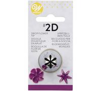 Wilton Beccucci in Acciaio Inox #2D Fiore a Goccia Cardato, Beccucci Sac a Poche, Piping Tip Riutilizzabile per Decorare Torte, Cupcake, Biscotti, Pasticcini