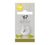 Wilton Beccucci in Acciaio Inox #67 Foglia Cardato, Beccucci Sac a Poche, Piping Tip Riutilizzabile per Decorare Torte, Cupcake, Biscotti, Pasticcini