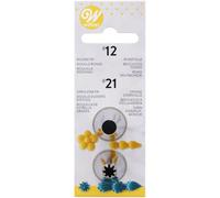 Wilton Beccucci in Acciaio Inox Set #012 e #021, Beccucci Sac a Poche, Piping Tip Riutilizzabile per Decorare Torte, Cupcake, Biscotti, Pasticcini - Set/2