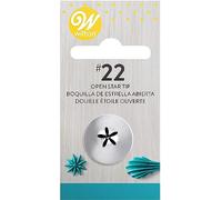Wilton Boccetta a spruzzo 22 RVS per sac à poche - Utensili decorativi fai da te accessori da forno, torte, muffin churros riutilizzabile lavabile in lavastoviglie - 022 fiori
