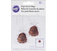 Wilton Cake Pop Bags Sacchetti per Dolci, 12 Pezzi | Sacchetti Trasparenti in Plastica con Chiusura, Buste Regalo per Confezionare Biscotti, Praline, Dolci e Cake Pop