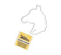 Wilton Cookie Cutter Horse Head: Stampini per Biscotti e Fondente in Acciaio Inox, Ideale per Feste a Tema Danza e Compleanno - 7,7 cm