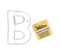 Wilton Cookie Cutter Letter B: formine per biscotti in acciaio inox, set per biscotti e biscotti - 7,5 cm