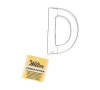 Wilton Cookie Cutter Letter D: Stampini per Biscotti e Fondente in Acciaio Inox, Ideale per Decorazioni Personalizzate con Lettere e Numeri - 7,5 cm