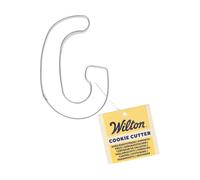 Wilton Cookie Cutter Letter G: formine per biscotti in acciaio inox, per biscotti e biscotti: formine per biscotti con numeri e lettere - 8 cm