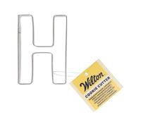 Wilton Cookie Cutter Letter H: formine per biscotti in acciaio inox, set per biscotti, biscotti, formine per biscotti con numeri e lettere - 7 cm