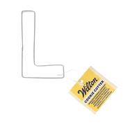 Wilton Cookie Cutter Letter L: Stampini per Biscotti e Fondente in Acciaio Inox, Ideale per Decorazioni Personalizzate con Lettere e Numeri - 7,5 cm