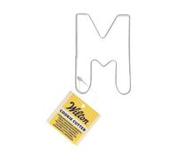 Wilton Cookie Cutter Letter M: Stampini per Biscotti e Fondente in Acciaio Inox, Ideale per Decorazioni Personalizzate con Lettere e Numeri - 7,8 cm