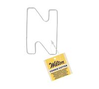 Wilton Cookie Cutter Letter N - Set di formine per biscotti in acciaio inox, per biscotti e biscotti, con numeri e lettere, 7,5 cm