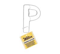 Wilton Cookie Cutter Letter P: Stampini per Biscotti e Fondente in Acciaio Inox, Ideale per Decorazioni Personalizzate con Lettere e Numeri - 8 cm
