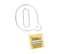 Wilton Cookie Cutter Letter Q: Stampini per Biscotti e Fondente in Acciaio Inox, Ideale per Decorazioni Personalizzate con Lettere e Numeri - 7,2 cm