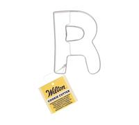 Wilton Cookie Cutter Letter R: formine per biscotti in acciaio inox, set per biscotti, biscotti, formine per biscotti con numeri e lettere - 8,5 cm