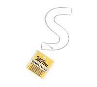 Wilton Cookie Cutter Letter S: Stampini per Biscotti e Fondente in Acciaio Inox, Ideale per Decorazioni Personalizzate con Lettere e Numeri - 9,5 cm