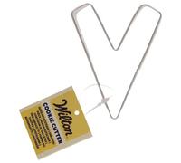 Wilton Cookie Cutter Letter V: formine per biscotti in acciaio inox, set per biscotti, biscotti, formine per biscotti con numeri e lettere - 8 cm