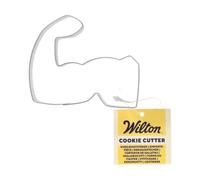 Wilton Cookie Cutter Muscle: Stampini per Biscotti e Fondente in Acciaio Inox, Ideale per Feste a Tema Danza e Compleanno - 8 cm