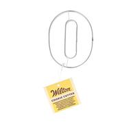 Wilton Cookie Cutter Number 0: Stampini per Biscotti e Fondente in Acciaio Inox, Ideale per Decorazioni Personalizzate con Lettere e Numeri - 7,5 cm