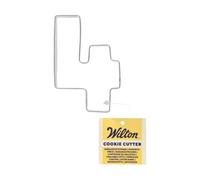 Wilton Cookie Cutter Number 4: Stampini per Biscotti e Fondente in Acciaio Inox, Ideale per Decorazioni Personalizzate con Lettere e Numeri - 8,5 cm