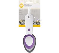 Wilton Cupcake Batter Scoop Set 2 Pezzi: Cucchiai Dosatori per Impasto Cupcake e Muffin Standard e Mini, con Bordo in Silicone, Lavabili in Lavastoviglie - Set/2