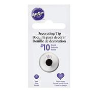 Wilton Decorating Tip Beccuccio per Decorazione, #010 Round | Beccuccio in Acciaio Inox per Sac à Poche, Riutilizzabile, per Decorare Torte, Dolci e Cupcake, Lavabile in Lavastoviglie