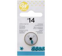 Wilton Decorating Tip Beccuccio per Decorazione, #014 Open Star Carded | Beccuccio in Acciaio Inox per Sac à Poche, Riutilizzabile, per Decorare Torte, Dolci e Cupcake, Lavabile in Lavastoviglie