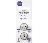 Wilton Decorating Tip Set Beccucci per Decorazione, #003 #016 | Beccuccio in Acciaio Inox per Sac à Poche, Riutilizzabile, per Decorare Torte, Dolci e Cupcake, Lavabile in Lavastoviglie