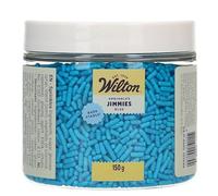 Wilton Jimmies Blue: Decorazioni di Zucchero Colorate per Dolci, Perfette da Mescolare in Muffin, Biscotti, Cupcakes, Cookies e Torte. Zuccherini colorati - 150 g